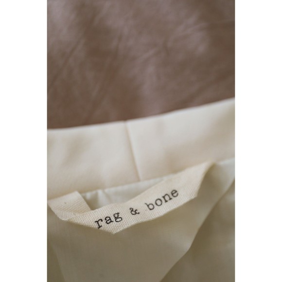 NWOT Rag & Bone White Blazer Hook Closure Formal Work Jacket Sz 2 Made in USA - Picture 3 of 9